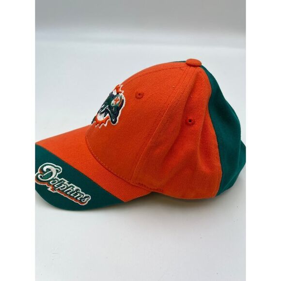 90s Miami Dolphins Orange Strapback hat cap 90s Y2K - Picture 2 of 4
